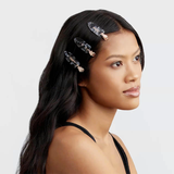 KITSCH Creaseless Clips Set Black Terrazzo