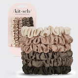 KITSCH Ultra Petite Satin Scrunchies Eucalyptus