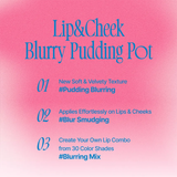 FWEE Lip & Cheek Blurry Pudding Pot RD01 D-Day