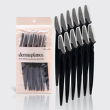 KITSCH Dermaplaner Eye Brow & Facial Razors Black