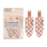 KITSCH XL Creaseless Clips Set Terracotta Checker