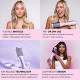 Mermade Hair Blow Dry Brush Lilac