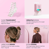 Mermade Hair Claw Clip Clear