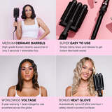 Mermade Hair Pro Mini Waver 25mm Black
