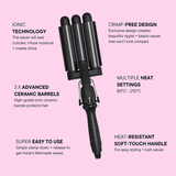 Mermade Hair Pro Mini Waver 25mm Black