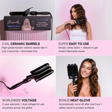 Mermade Hair Pro Waver 32mm Black