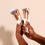 Spectrum Collections White Marble 12 Piece Brush Set